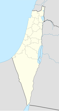 Mapa konturowa Mandatu Palestyny, blisko centrum u góry znajduje się punkt z opisem „Dajr Muhajsin”