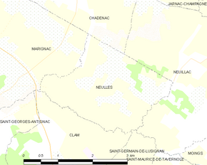 Poziția localității Neulles