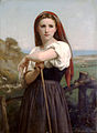 Young Shepherdess by William-Adolphe Bouguereau