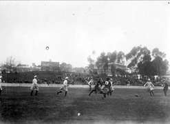 Women's Australian rules football. North vs South. September 21, 1918