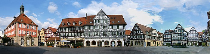 Panorama of the upper Markt Square