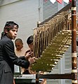 Image 7Angklung, a unique-sounding bamboo musical instrument from West Java, originally from the Sundanese culture. (from Culture of Indonesia)