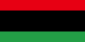 ธงสีที่ใช้ในการต่อต้านรัฐบาลกัดดาฟีในปี พ.ศ. 2554 (ปรากฏควบคู่กับธงชาติเดิมยุคราชอาณาจักรในเหตุการณ์ต่อต้านรัฐบาล)