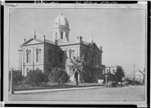 Historic American Buildings Survey San Francisco Examiner Library 1914 GENERAL VIEW - Glenn County Courthouse, 526 Sycamore Street, Willows, Glenn County, CA HABS CAL,11-WILL,1-1.tif