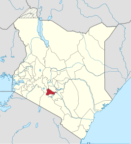 Kaart van Kiambu County