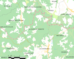 La Chapelle-Geneste – Mappa