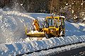 小型ロータリ除雪車による歩道除雪