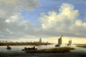 Salomon van Ruysdael, Vue de Deventer depuis le Nord-Ouest (1657), Londres, National Gallery.