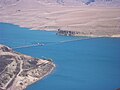 Barrage séparant les réservoirs de Sterkfontein et de Driekloof.