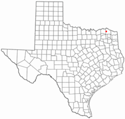 Location of Detroit, Texas