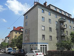 Die Wohnhausanlage an der Aichholzgasse