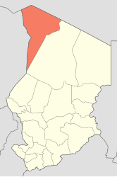 Provincia di Tibesti – Mappa