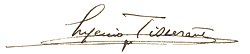Eugène Tisserants signatur