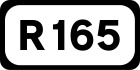 R165 road shield}}