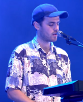 Rakei performing at the Lowlands Festival in 2018