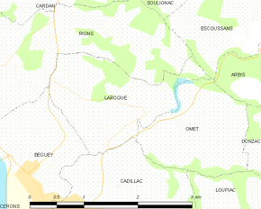 Poziția localității Laroque