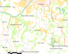 Solignac – Mappa