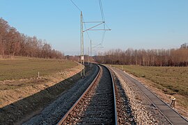 Neubaustrecke zwischen Diepoltsdorf und Ostermiething