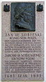 Меморіальна дошка на католицькій церкві Святого Йосифа[de] на Каленберзі, посвячена польському королю Яну III Собеському, який керував християнським військом у Віденській битві (1683) на Каленберзі і відслужив перед битвою месу в церкві на Каленберзі