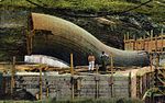 Traballos de construción da Canle de Panamá