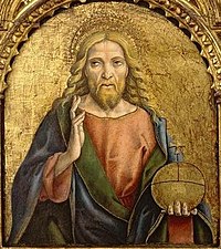 Carlo Crivelli, Cristo benedicente (polyptyque, vers 1472), El Paso Museum of Art.