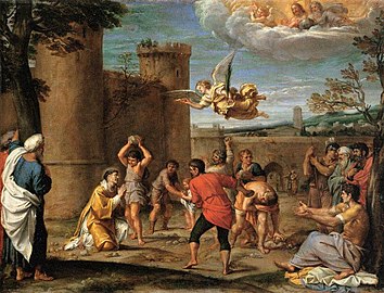 Annibale Caracci's Stoning of Saint Stephen