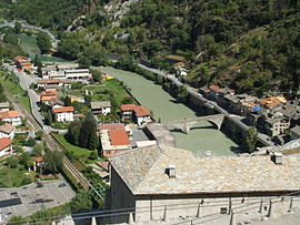 Blick vo da Festung afn Ort