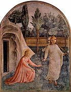 Noli me tangere en el claustro del convento dominico de San Marcos de Florencia, de Fra Angelico (1434)