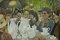 Hier können Familien Kaffee kochen von Hans Baluschek, 1895