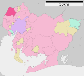 Lokasi Ichinomiya di Prefektur Aichi