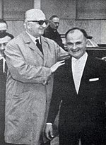 Enzo Ferrari et Ilario Bandini