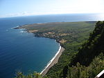 Schrägluftbild der Kalaupapa-Halbinsel