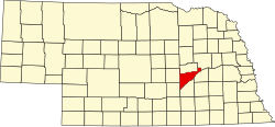 Location within the U.S. state of Nebraska