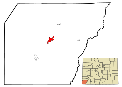 Location in Montezuma County and the State of Colorado