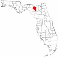 佛羅里達州薩旺尼縣地圖