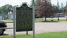 The Big Fire state historic marker