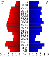 Bevolkingspiramide Baylor County