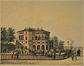 viertes Dresdner Lusthaus „Belvedere“ (1842 erbaut im „Italienischen Stil“), Ansicht um 1850, 1945 zerstört