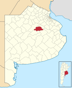 location of Saladillo Partido in Buenos Aires Province