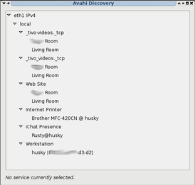 Скриншот программы Avahi