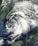 Tropical Storm Hanna in the Gulf of Mexico on September 13, 2002