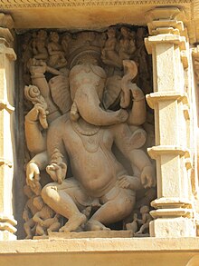 Khajuraho India, Lakshman Temple, Sculpture 02.JPG