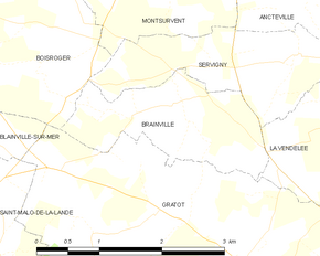 Poziția localității Brainville