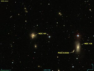 NGC 141及びその周辺