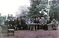 Valko Chervenkov (fourth from right, sitting in front of the table, in black suit)