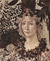 جزئیات فلورا، نقاشی از Primavera by Botticelli, c. 1482