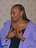 An African-American woman with her hair in braids