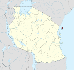 Vị trí của vùng Pemba North trong Tanzania