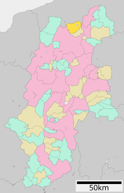 Location of Shinano in Nagano Prefecture