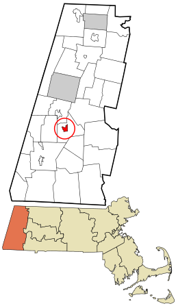 Location in Berkshire County and the state of Massachusetts.